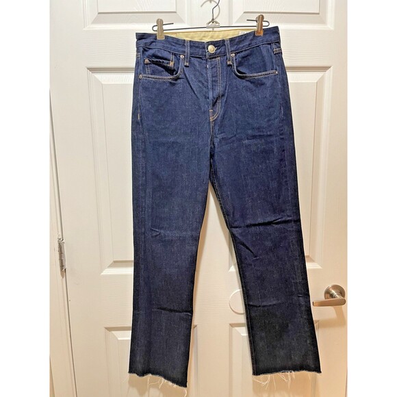 Rag & Bone Jeans Womens 28 Blue Boot Cut Maya High Rise Button Fly Frayed Hem - Picture 1 of 13